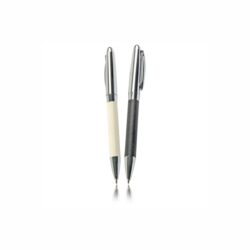 Metal and Leather Pen