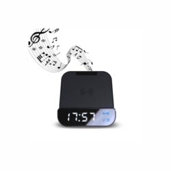 Wireless Powerbank, Speaker & Alarm Clock