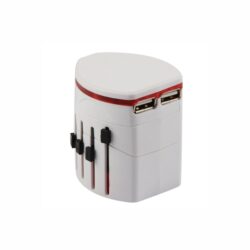 DUAL USB TRAVEL ADAPTER CONVERTER PLUG
