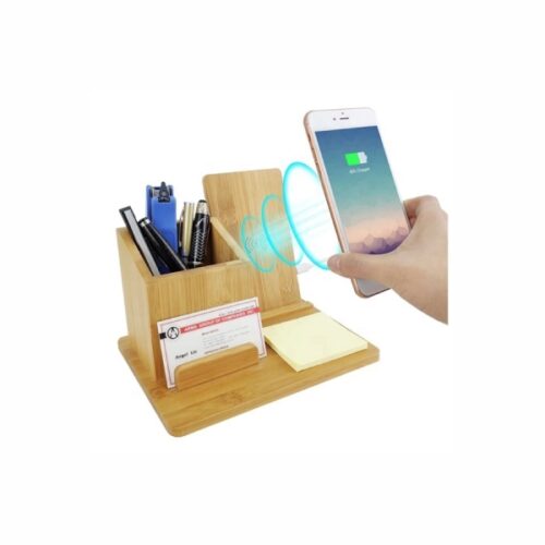 1 Bamboo QI Fast Wireless Charger