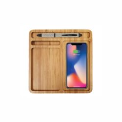 Bamboo Wireless Charger Docking Station