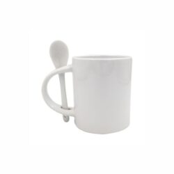 Mug White Sublimation with Spoon