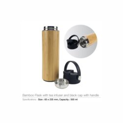 Bamboo Flask with Tea Infuser - Image 3