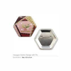 Hexagon Button Badges