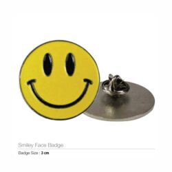 Smiley Metal Badges