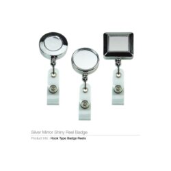 Badge Reels in Silver Mirror Shiny