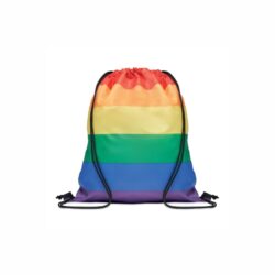 Rainbow drawstring bag