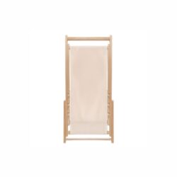 Beach wood traditional deck chair - Image 3