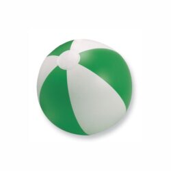 Inflatable beach ball with coloured stripes - Image 3