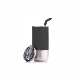 CHANGE Collection Insulated Tumbler with Reusable Straw - Black - Image 3