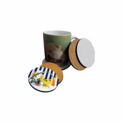 Tea Coaster Cork- Round - Image 3