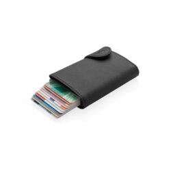 c-secure PU RFID Card Holder & Wallet Navy Blue - Image 4