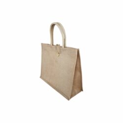 Jute Bag with Button Closure - Image 3