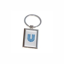 Rectangular Metal Finish Keychain - Image 3