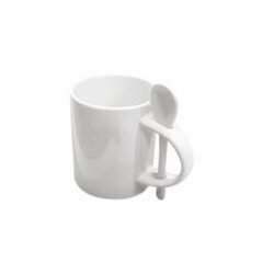 Mug White Sublimation with Spoon - Image 3