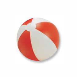 Inflatable beach ball with coloured stripes - Image 4