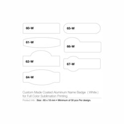 Custom Made Name Badges Gold - Image 3