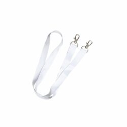 Lanyard 20mm Twin Hook Sublimation- White - Image 1