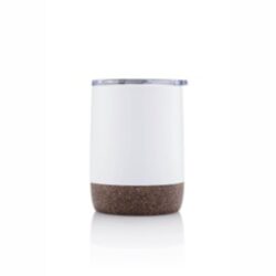 Hans Larsen Vacuum Mug With Cork Base - Grey - Image 4