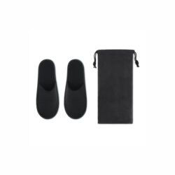 Pair of polyester hotel slippers