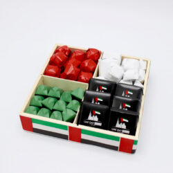NATIONAL DAY DESIGNED CHOCOLATE SECTIONED WOOD TRAY