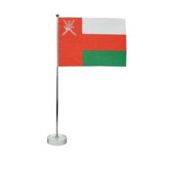 Flag with Metal Pole & Clear Glass Round Base - Image 4