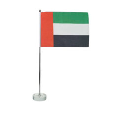 Flag with Metal Pole & Clear Glass Round Base - Image 6