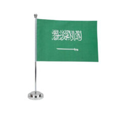 Flag with Metal Pole & Silver Plated Plastic Base - Image 6