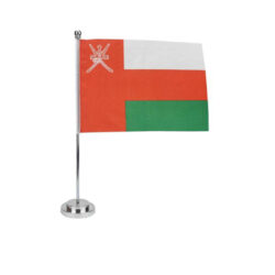 Flag with Metal Pole & Silver Plated Plastic Base - Image 7