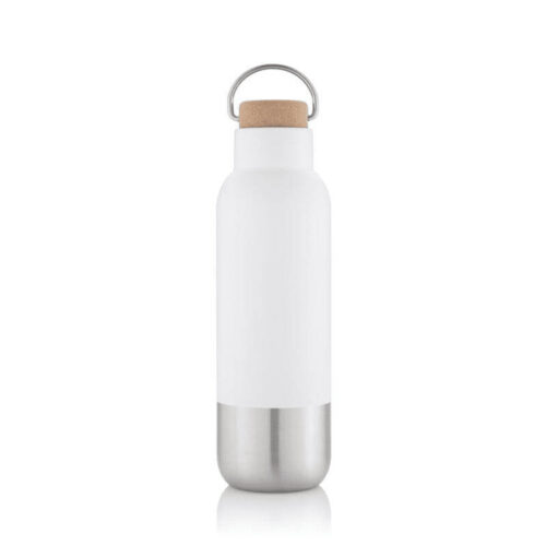 01 AVERSA – Hans Larsen RCS Recycled Stainless Steel Insulated Water Bottle – White