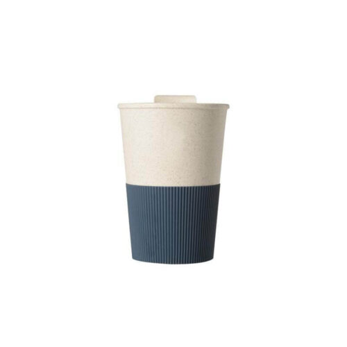 01 MALTA – Reusable Wheatstraw Cup 350ml – Blue