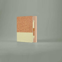 BORSA - eco-neutral A5 Cork Fabric Hard Cover Notebook and Pen Set - Green - Image 3