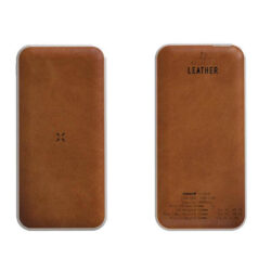 ALBECK - Recycled Leather 10000mAh PD Powerbank - White/Tan - Image 3