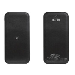 ALBECK - Recycled Leather 10000mAh PD Powerbank - Black - Image 4