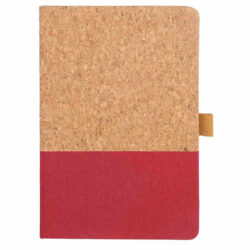 BORSA - eco-neutral A5 Cork Fabric Hard Cover Notebook and Pen Set - Red - Image 5
