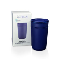SAVONA - Hans Larsen Premium Ceramic Tumbler With Recycled Protective Sleeve - Blue - Image 6