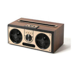 SEVAN - Giftology Retro Wood 20W Bluetooth Speaker with FM - Image 1
