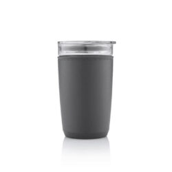 CERRA - Hans Larsen Premium Glass Tumbler with Recycled Protective Sleeve - Black - Image 4