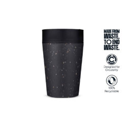 Circular Cup 8oz Grey & Ink