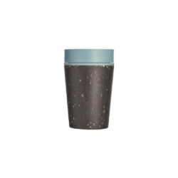Circular Cup 8oz Black & Faraway Blue - Image 3