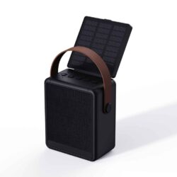SOLA - @memorii RCS Recycled Solar Speaker & Lamp - Black - Image 4