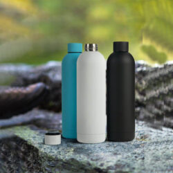 TAUNUS - Soft Touch Insulated Water Bottle - 750ml - Aqua Blue - Image 3