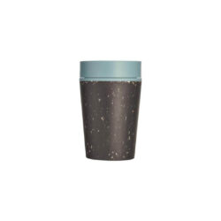 Circular Cup 8oz Black & Faraway Blue - Image 4