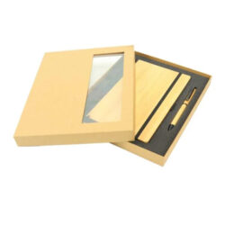 Bamboo Journal Set with A5 Size Notebook and Pen - Image 4