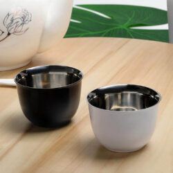 KHAWA - Hans Larsen Gift Set of 2 Premium Arabian Coffee Cups - White - Image 3