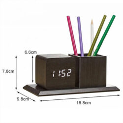 DIGITAL WOODEN ALARM CLOCK - Image 4