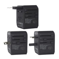 LIGHT UP LOGO TYPE-C + 4 USB PORT UNIVERSAL TRAVEL ADAPTER - Image 3