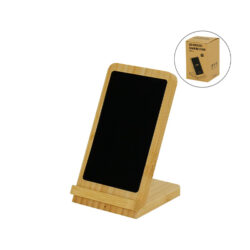 Bamboo Fast Wireless Charger Stand 15W with LED Logo