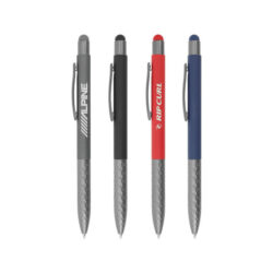 Stylus Metal Pens with Textured Grip - Image 2