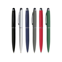 Stylus Metal Pens Rubberized & Twist-action - Image 3